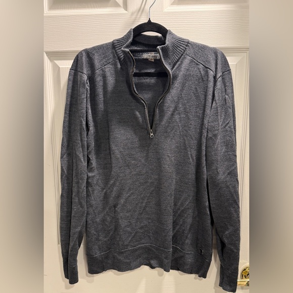 Smartwool Men’s Merino Wool 1/4 Zip Pullover Sweater Gray Size XL - Picture 5 of 11